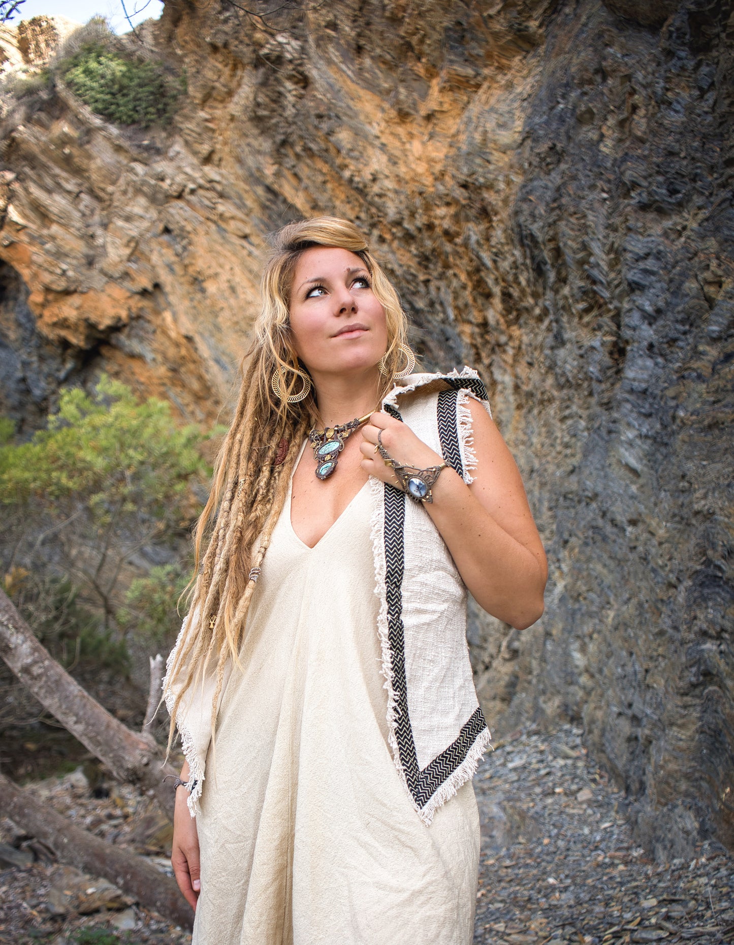 Willow’s Eternal Bond - Dendritic Opal Slave Bracelet