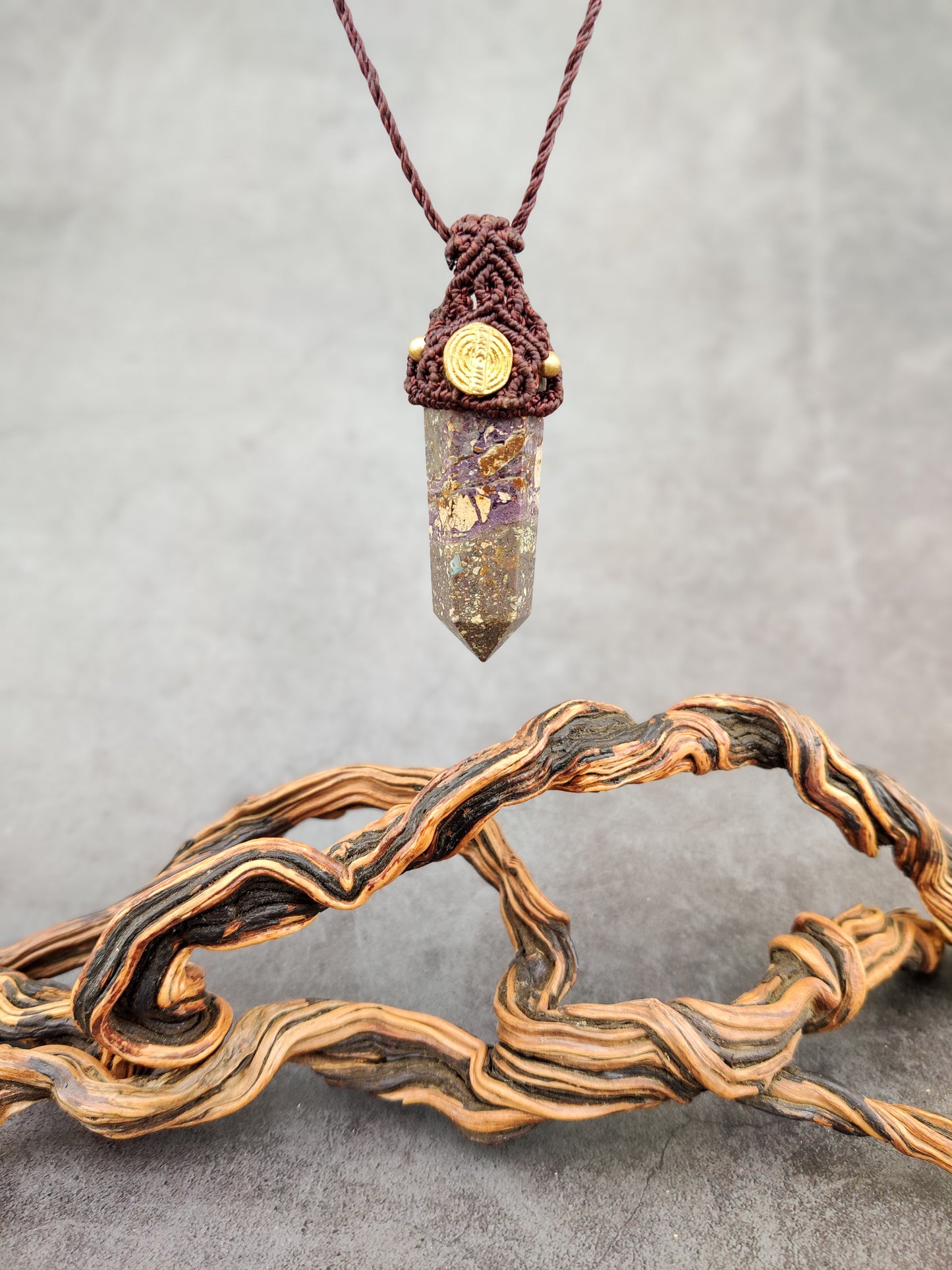 Root Whisper - Jasper Obelisk Pendant