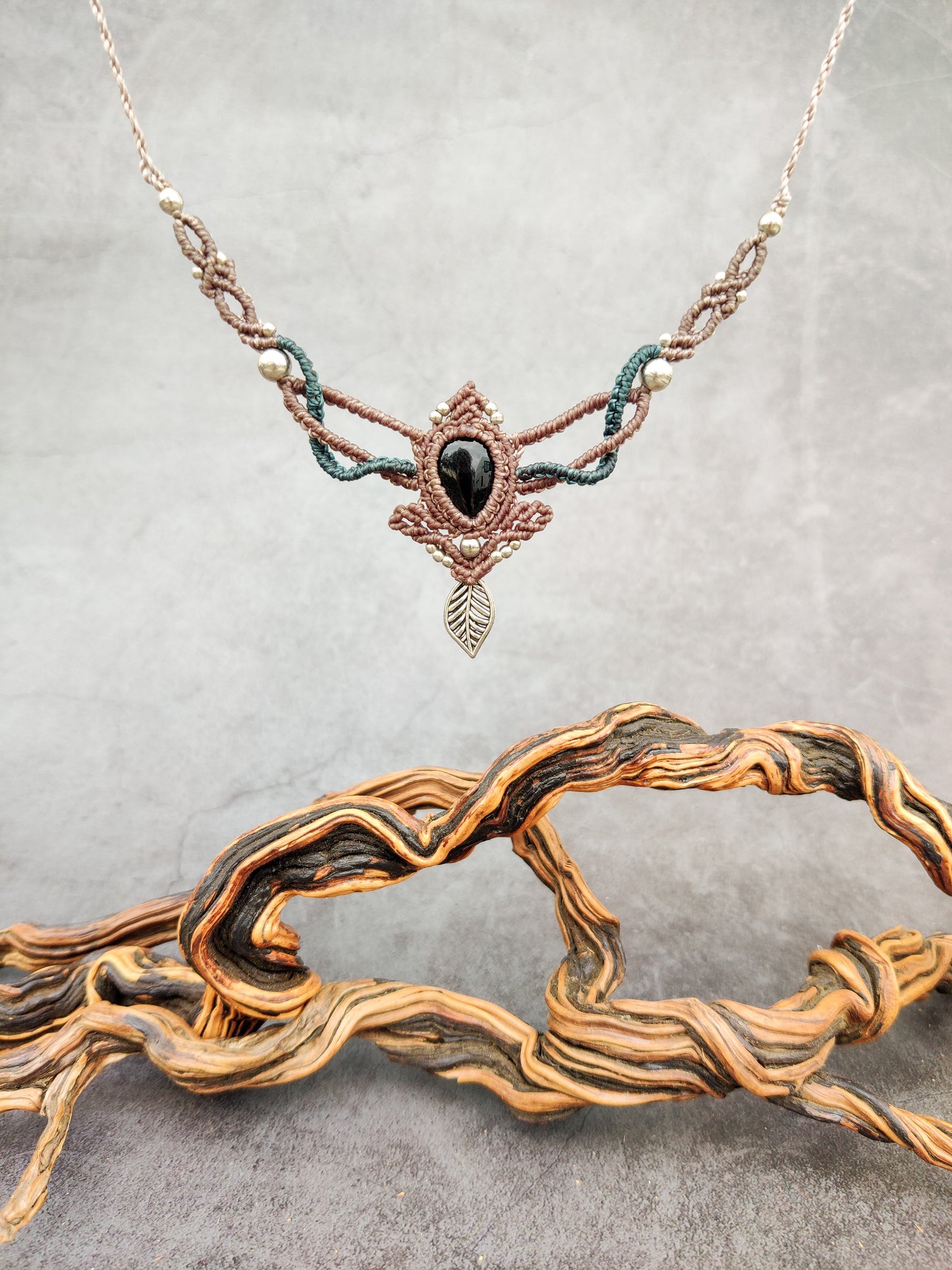 Forest Maiden - Onyx Necklace & Tiara