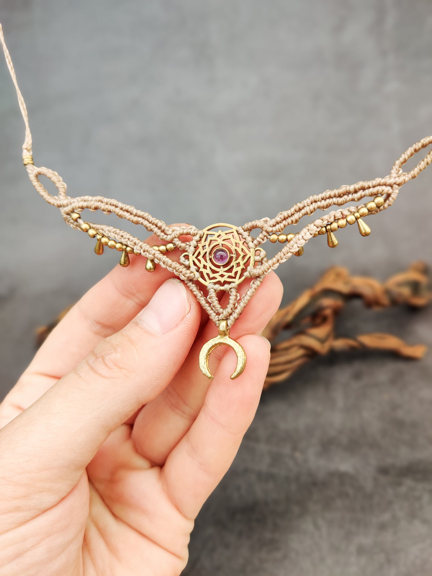 Yara's Crown - Amethyst Necklace & Tiara