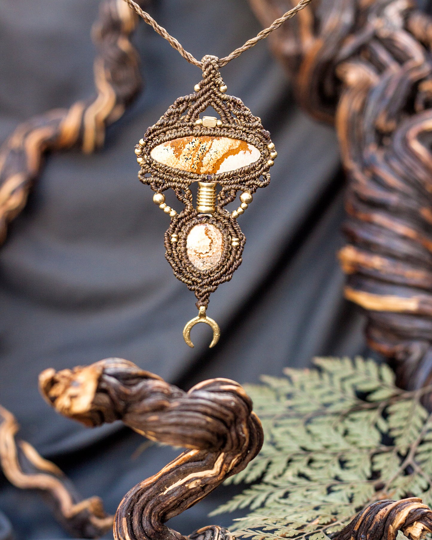 Oak Priestess - Picture Jasper Pendant