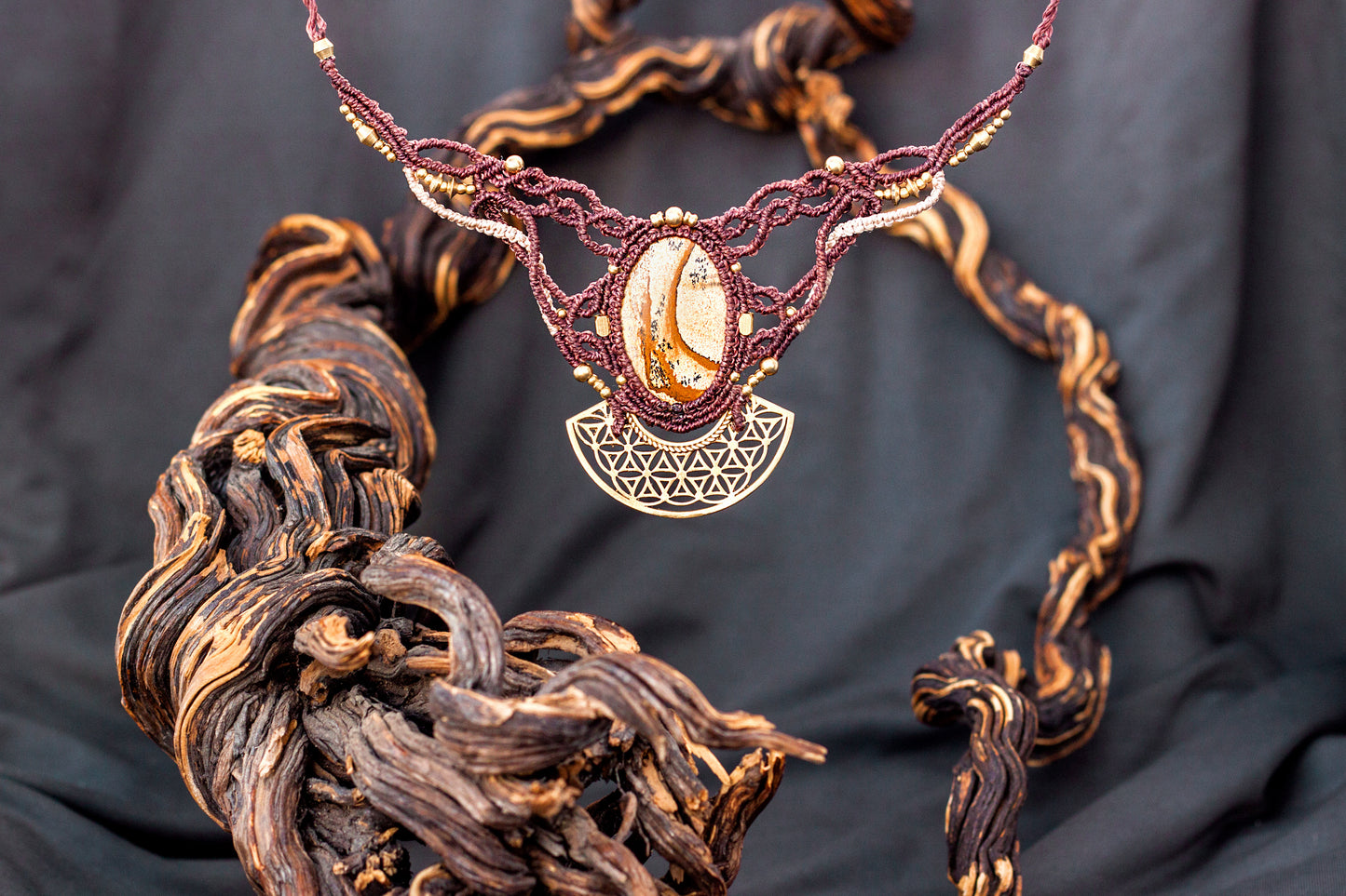 Wildwood Druid - Picture Jasper Necklace